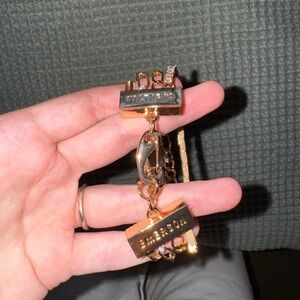 Emerson  Gold and Pink Chain Bracelet